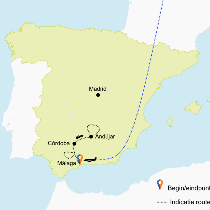 Kaart Spanje Lynxreis